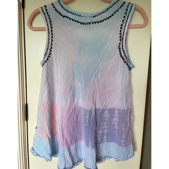 🦩Tie dyed pastel boho sleeveless tank top - Picture 2 of 4